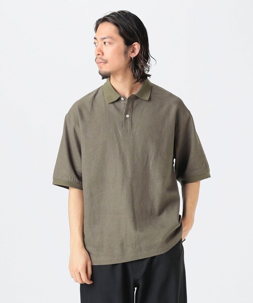 B：MING by BEAMS ポロシャツ リネン ビッグ メンズ : ZOZOTOWN