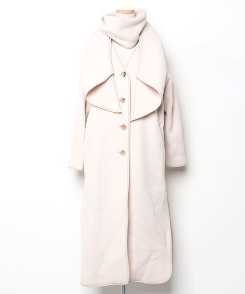 Whim Gazette（ウィム ガゼット） ノーカラーコート FREE ベージュ