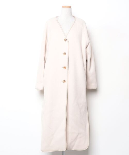 Whim Gazette（ウィム ガゼット） ノーカラーコート FREE ベージュ