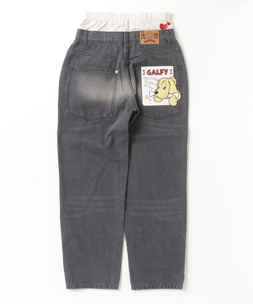 【GALFY/ガルフィー】 1chance(わんちゃん)パンチラデニム 新品M黒 GALFY(ガルフィー) 1Chance!（わんちゃん）パンチラデニム