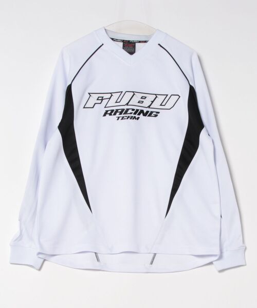 fubu レーヨン レーシングシャツ FUBU フブ シャツ メンズ 長袖 ジャージ レーシングシャツ