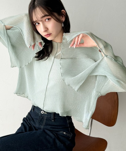 classicalelf（クラシカルエルフ） ブラウス シャツ 大人の上品な透け