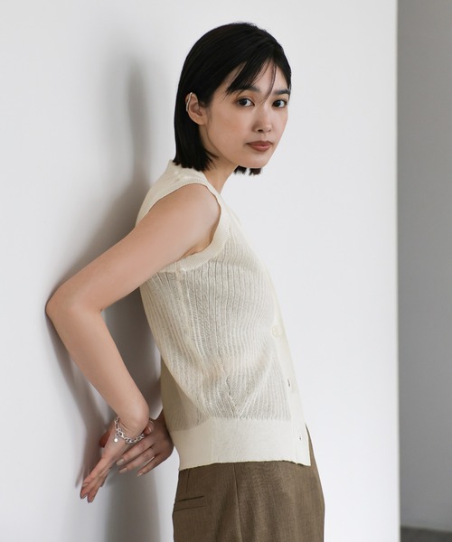 select MOCA Et ベスト ジレ 「Et」Shiny Sheer Best レディース