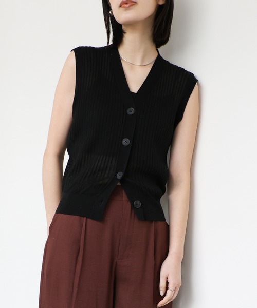 select MOCA Et ベスト ジレ 「Et」Shiny Sheer Best レディース