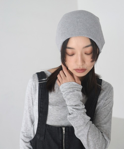 HERMES ホワイトラメニット帽 ビーニー HERMES ホワイトラメニット帽 ビーニー ホワイト（白）系 HERMES