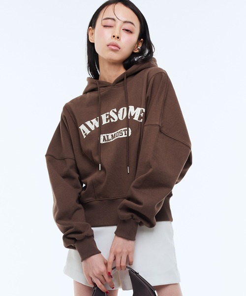 パーカー 「Narcissus」クロップドロゴパーカー レディース