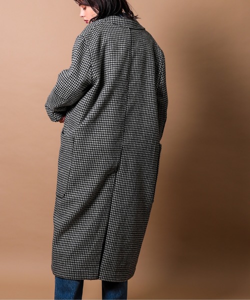 「FRANKLIN & MARSHALL」 チェスターコート FREE ブラック レディース_画像8