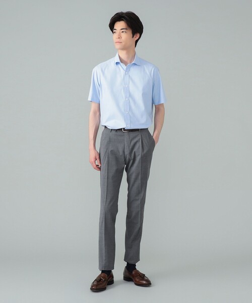 BEAMS F シャツ 「クールビズにおすすめ」COOLMAX(R) カラミ