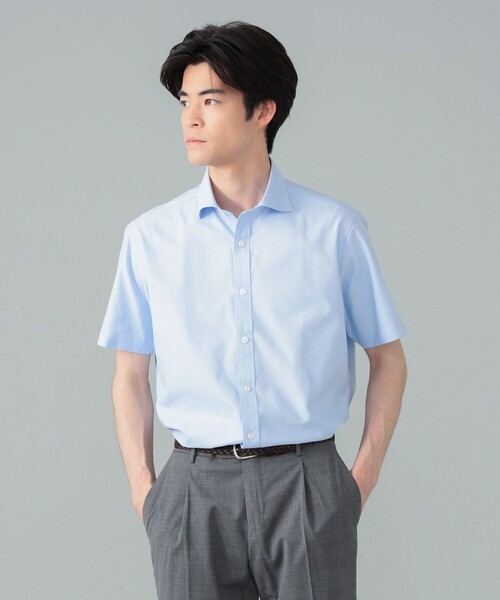 【新品】BEAMS F COOLMAX (R) カラミ ボタンダウンシャツ L BEAMS F シャツ 「クールビズにおすすめ」COOLMAX(R) カラミ