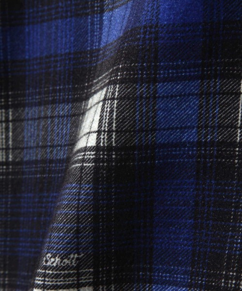 Schott N.Y.C（ショット） 「schott」 長袖ネルシャツ M