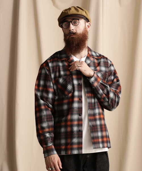 Schott N.Y.C（ショット） 「schott」 長袖ネルシャツ M