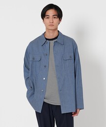ユナイテッドアローズUNITED ARROWSリネンシャンブレーシャツ38 ユナイテッドアローズ UNITED ARROWS コットンリネン混 長袖