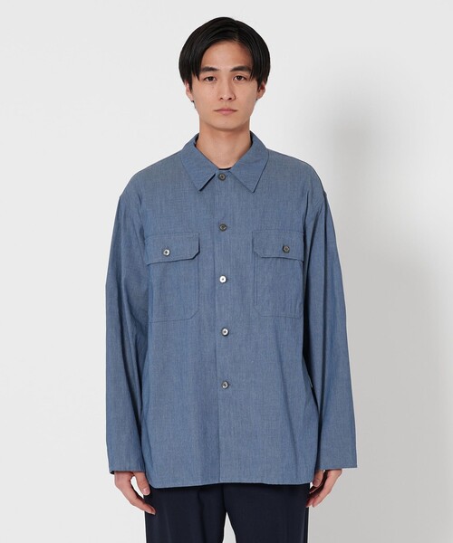 UNITED ARROWS シャツ ボイル シャンブレー ユーティリティ