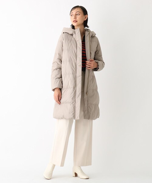 OPAQUE.CLIP レディースダウンコート OPAQUE.CLIP（オペークドットクリップ） ダウンコート 36 オフホワイト