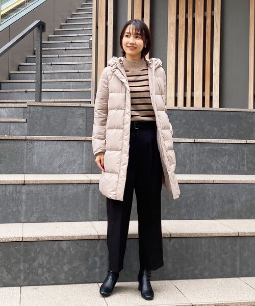 OPAQUE.CLIP レディースダウンコート OPAQUE.CLIP（オペークドットクリップ） ダウンコート 36 オフホワイト