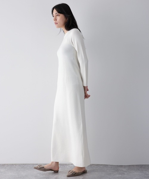 「Chaos」 ニットワンピース FREE チャコール レディース_画像4