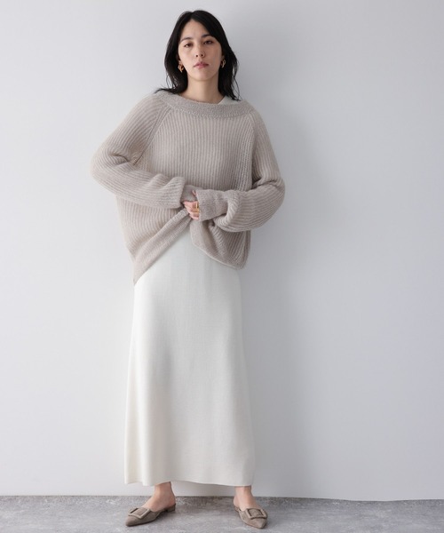 「Chaos」 ニットワンピース FREE チャコール レディース_画像6