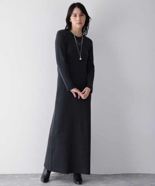 「Chaos」 ニットワンピース FREE チャコール レディース_画像9