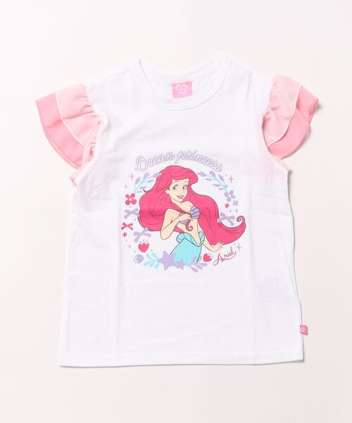 モコモコ　コンダクター　ディズニープリンセス　Tシャツ　サイズ2 M Disney tシャツ ディズニー プリンセス / フリルTシャツ 0325K