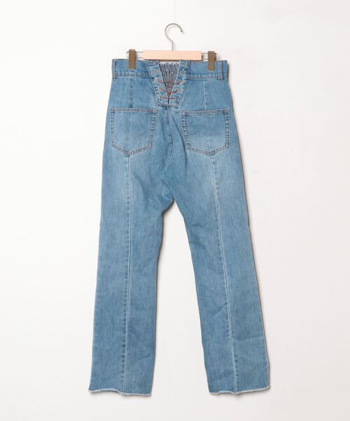 [Chico] обработка Denim брюки MEDIUM голубой женский 