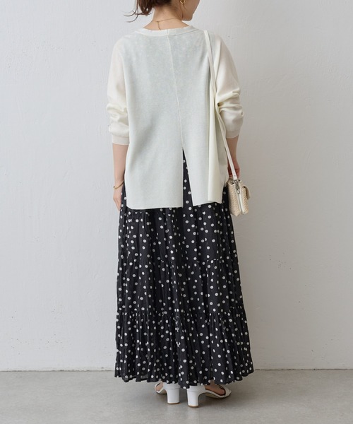 BEARDSLEY（ビアズリー） 7分袖ニットカーディガン FREE ホワイト