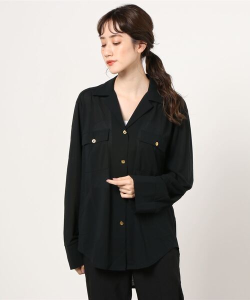 「ASTRAET」 長袖ブラウス FREE ブラック レディース U.S. POLO ASSN. 「U.S. ASSN.」 長袖カットソー MEDIUM