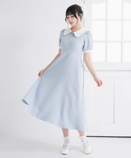 DearMyLoveRose（ディアマイラブローズ） ワンピース 配色角襟セーラー