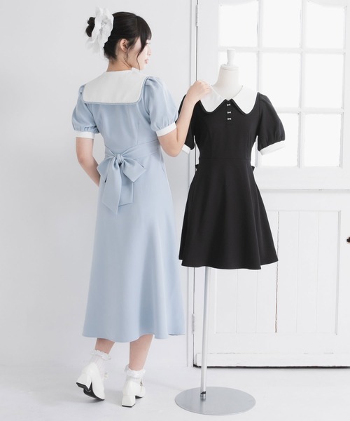 DearMyLoveRose（ディアマイラブローズ） ワンピース 配色角襟セーラー