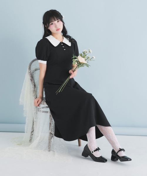 DearMyLoveRose（ディアマイラブローズ） ワンピース 配色角襟セーラー