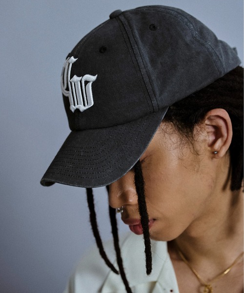 Camphor wood キャップ 帽子 faded logo baseball cap
