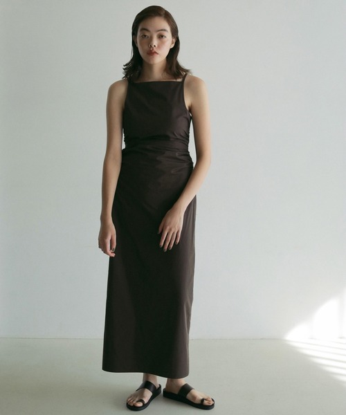anuke ワンピース Backopen Shirring Onepiece : ZOZOTOWN Yahoo