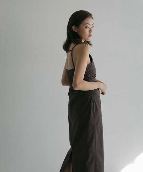 ワンピース anuke Backopen Shirring Onepiece ànuke online store（アンヌーク） / Backopen Shirring