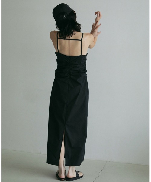 anuke ワンピース Backopen Shirring Onepiece : ZOZOTOWN Yahoo