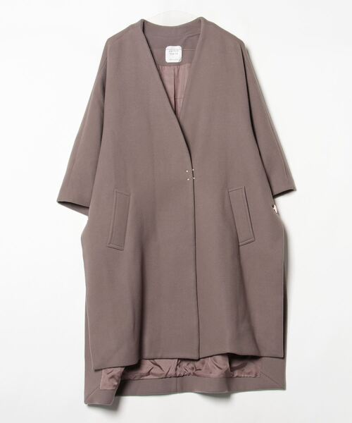 UNITED TOKYO ノーカラーコート グレー M UNITED TOKYO（ユナイテッドトウキョウ） ノーカラーコート 1 グレー