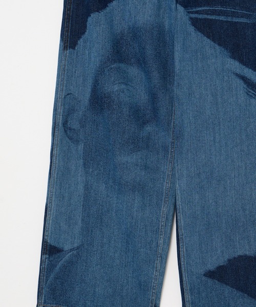 パンツ BEEDEN FACE PRINT WIDE STRAIGHT PANTS FACE PRINT WIDE STRAIGHT PANTS – BEEDEN