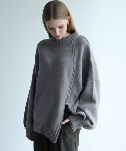 ELLUV 「ELLUV」 長袖ニット M グレー メンズ : ZOZOTOWN Yahoo!店