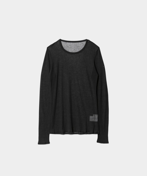 tシャツ ビューティフルピープル beautiful people sheer jersey rib     logo print longT レディ