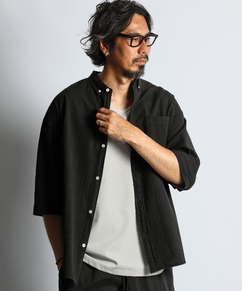 ストライプシャツ メンズ（The DUFFER of ST.GEORGE）（性別