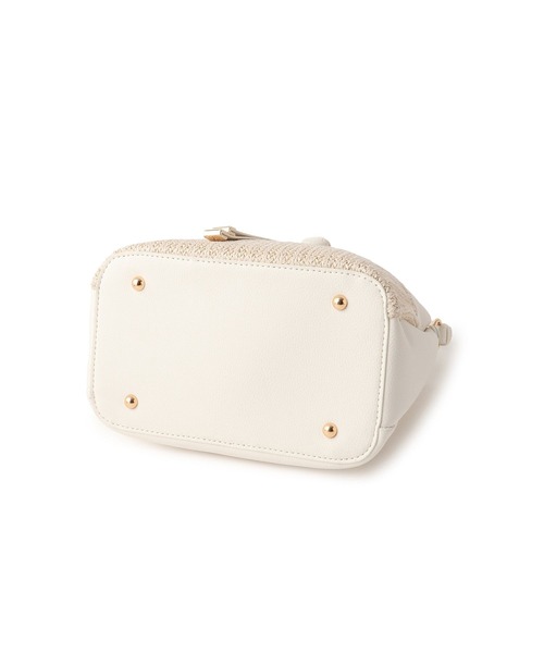 VIS ショルダーバッグ バッグ ハートカットカゴバッグ