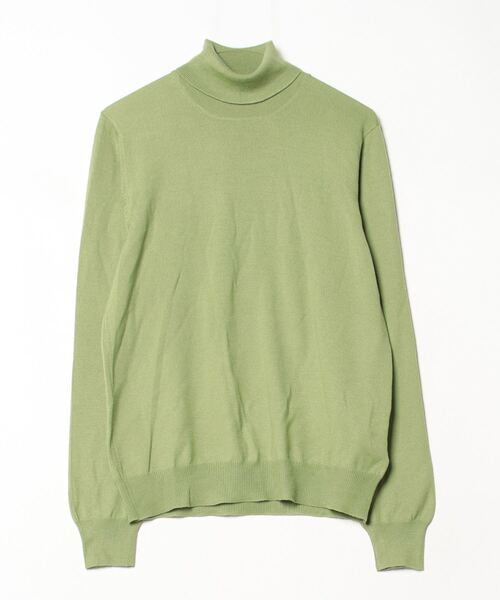 【美品】 GRAN SASSO グランサッソ カシミヤ タートル ニット 48 Gran Sasso（グランサッソ） タートルネックニット 48 グリーン系