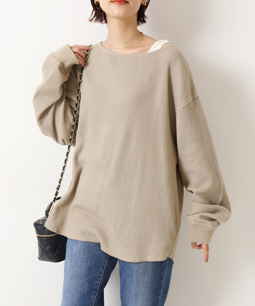 「Spick & Span」 長袖カットソー FREE ベージュ レディース Spick＆Span 「Spick & Span」 長袖カットソー FREE ベージュ