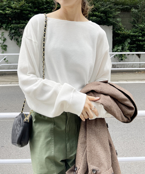 「Spick & Span」 長袖カットソー FREE ベージュ レディース Spick＆Span 「Spick & Span」 長袖カットソー FREE ベージュ