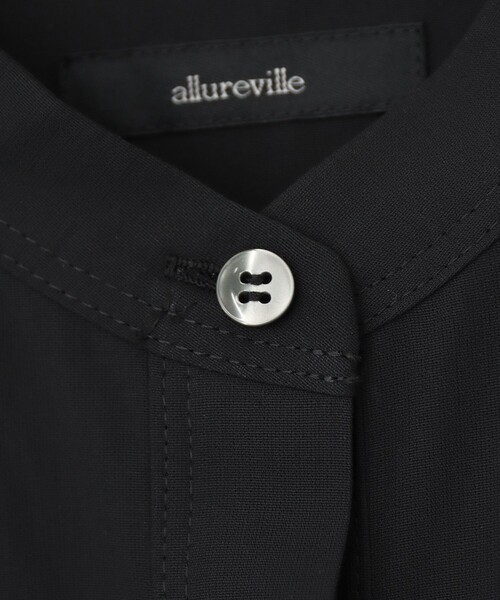 【新品タグ付】allureville アルアバイル シャツ ブラック M 黒 allureville（アルアバイル） ブラウス シャツ 「WEB・一部店舗別注