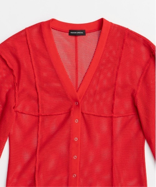 MAISON SPECIAL（メゾンスペシャル） カーディガン Mesh Cardigan