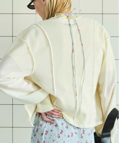 MAISON SPECIAL カーディガン Mesh Cardigan/メッシュ
