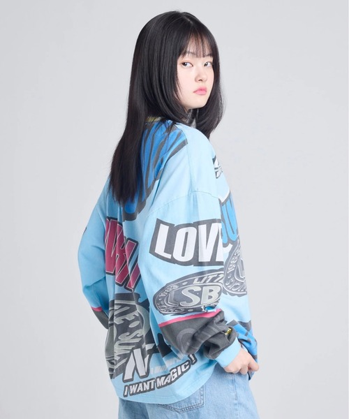 LittleSunnyBite 101匹わんちゃん　オーバーサイズ　ロンT Little sunny bite tシャツ littlesunnybite/リトルサニーバイト