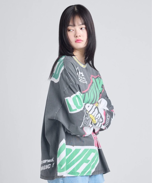 tシャツ littlesunnybite/リトルサニーバイト/racer long tee レディース メンズ Little sunny bite tシャツ littlesunnybite/リトルサニーバイト