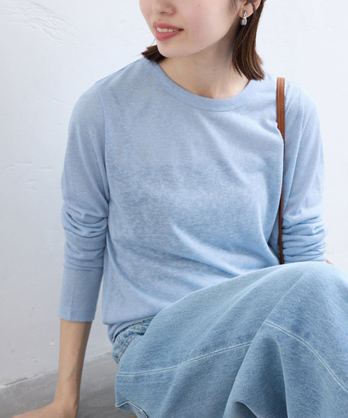 「SLOBE IENA」 長袖カットソー FREE サックスブルー レディース