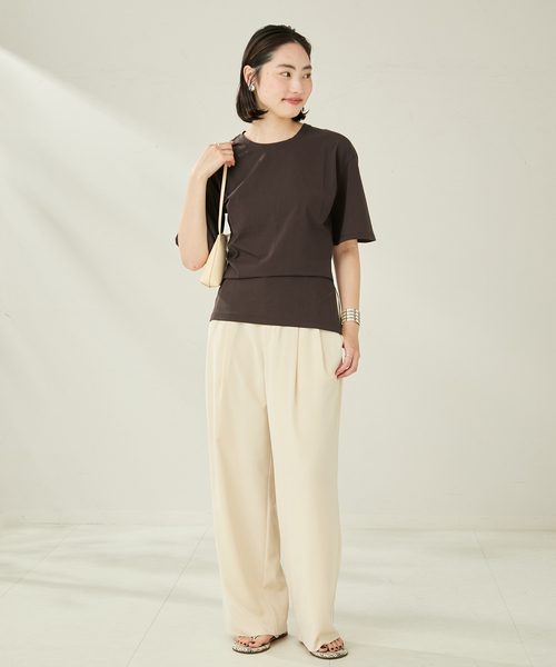 plage tシャツ SIDE SLIT NUANCE Tシャツ レディース : ZOZOTOWN