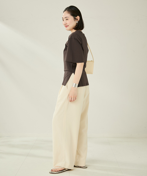 tシャツ SIDE SLIT NUANCE Tシャツ レディース plage tシャツ SIDE SLIT NUANCE Tシャツ レディース : ZOZOTOWN